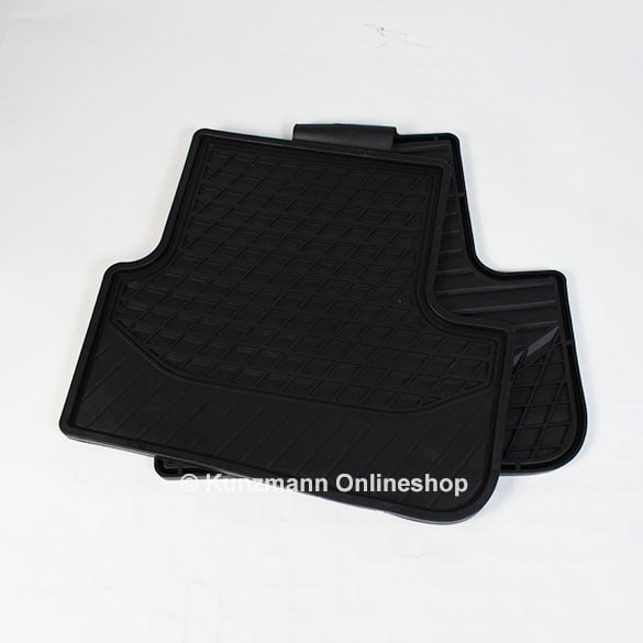 rear Rubber Floor Mats black A-Class W176 Original Mercedes-Benz 