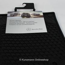 Car rubber floor mats black Mercedes GLA X156  | original Mercedes-Benz | A17668050019G33-GLA