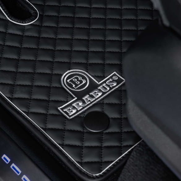 BRABUS floor mats genuine leather mats black grey 5-piece set G-Wagon W463A