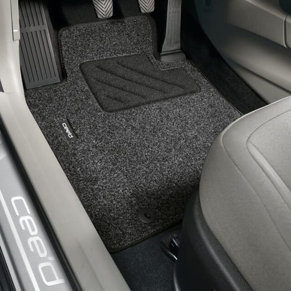 Needle felt floor mats KIA Ceed JD black 4-piece set Genuine KIA