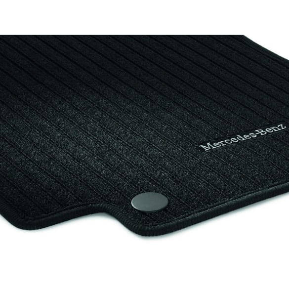 Rep Mats Floor Mats GLC SUV X254 black 2-piece front Genuine Mercedes-Benz