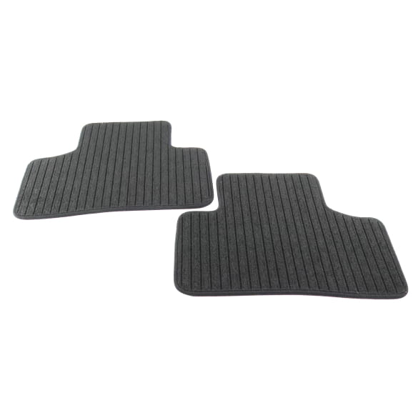 Rep mats Floor mats GLC X254 black 2-piece rear | A2546805504 9G32