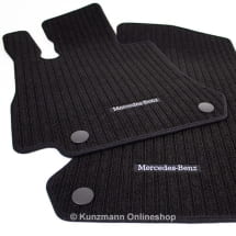 Ribbed floor mats 2-piece set front EQC SUV N293 black | A25368053019G32-N293