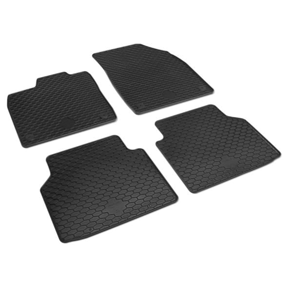 Rubber floor mats ID.4 set 4-piece black 