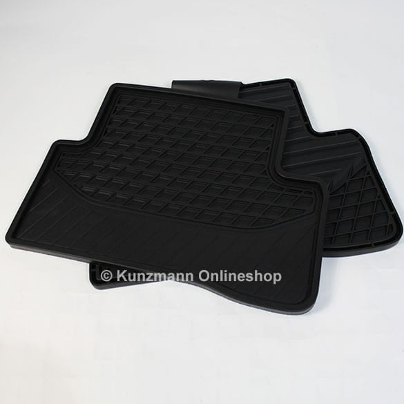 rubber floor mats C-Class convertible A205 black rear Genuine Mercedes-Benz 