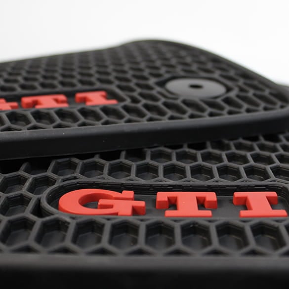 GTI rubber floor mats 4-piece set black Golf 8 VIII Genuine Volkswagen