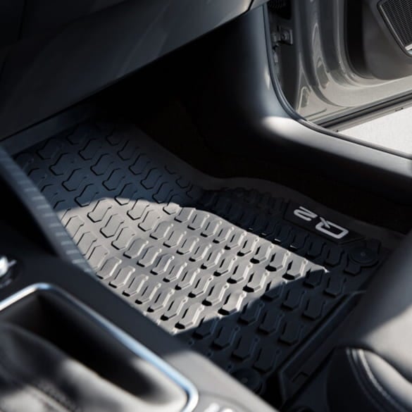 Rubber floor mats set Audi Q2 GA 2-piece front original 
