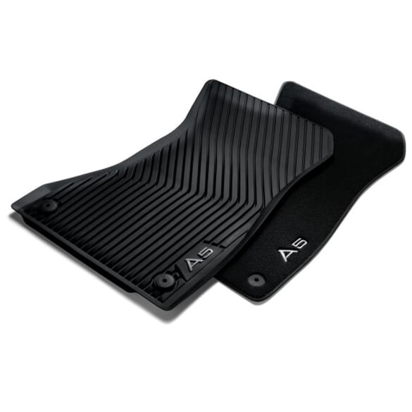 Rubber floor mats set Audi A5 F5 2-piece front Genuine Audi