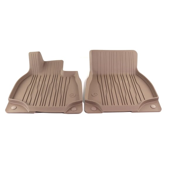 Rubber floor mats Dynamic Lines balao brown 2-piece front | A2956801703 8W57