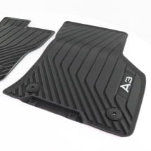 Rubber floor mat set front A3 S3 Genuine Audi Accessories | 8Y1061501041