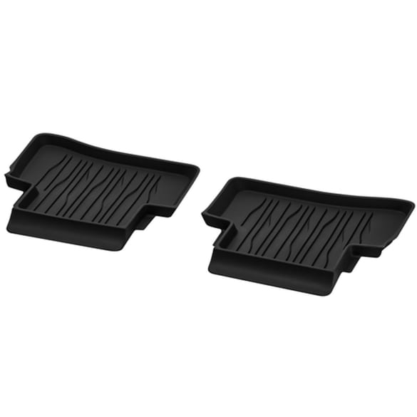 Rubber floor mats E-Class W214 Dynamic Lines 2-piece black rear Genuine Mercedes-Benz