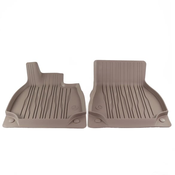 Rubber floor mats Dynamic Lines balao brown 2-piece front EQS V297 Genuine Mercedes-Benz