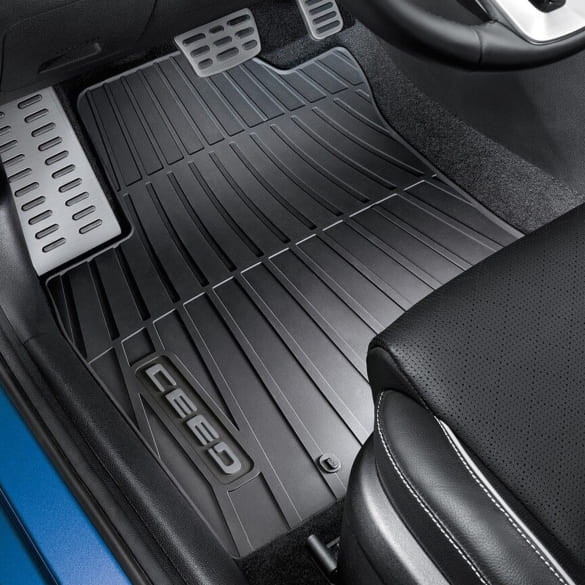 Rubber floor mats set 4-piece KIA ProCeed CD | J7131ADE00GR-ProCeed-CD