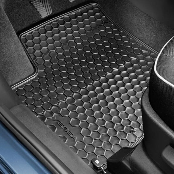 Rubber floor mats KIA Venga YN black 3-piece set Genuine KIA