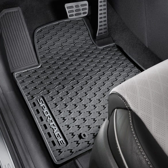 Rubber floor mats KIA Sportage QL black 4-piece set Genuine KIA