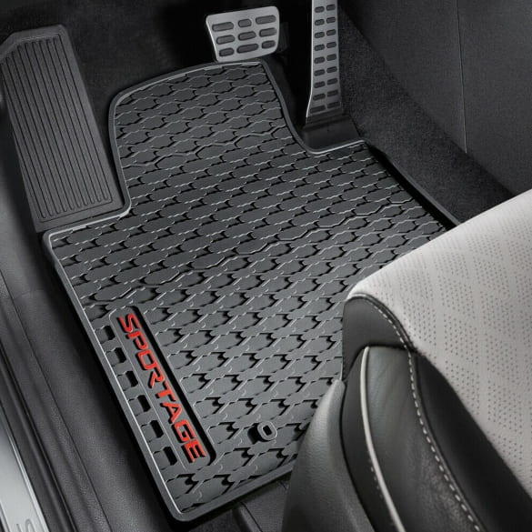 Rubber floor mats KIA Sportage QL black 4-piece set Genuine KIA