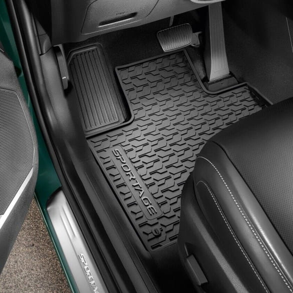 Rubber floor mats KIA Sportage NQ5 black 4-piece set Genuine KIA