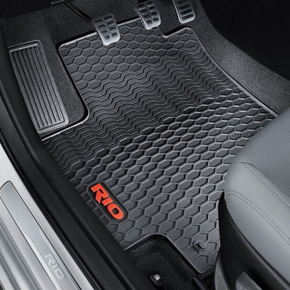 Rubber floor mats KIA Rio YB black 4-piece set Genuine KIA