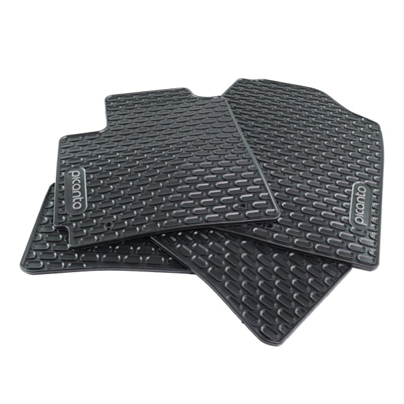 Rubber floor mats KIA Picanto JA black 4-piece set Genuine KIA | G6131ADE00GR