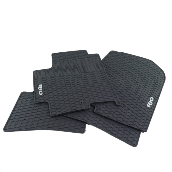 Rubber floor mats KIA Rio YB black 4-piece set Genuine KIA