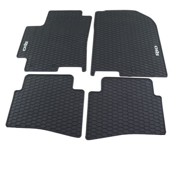 Rubber floor mats KIA Rio YB black 4piece set Genuine KIA H8131ADE00GR