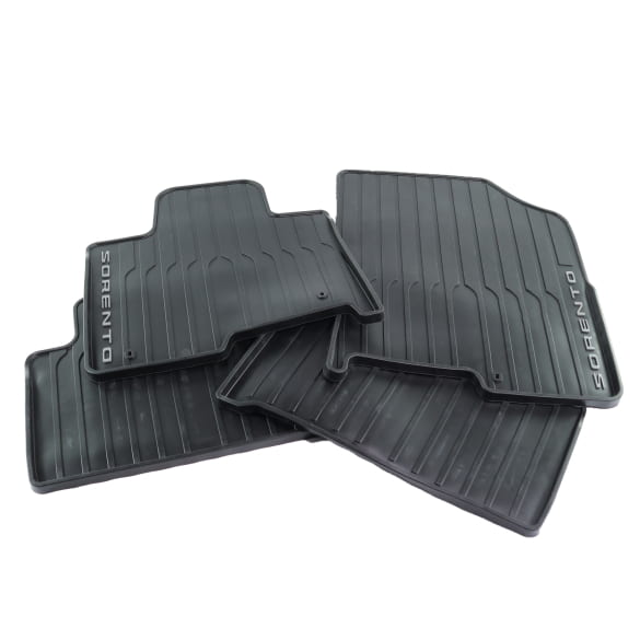 Rubber floor mats KIA Sorento MQ4 hybrid black 4-piece set Genuine KIA