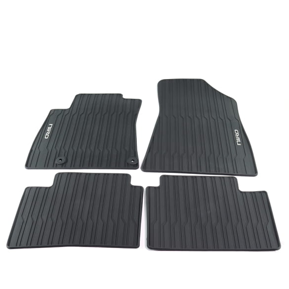 Rubber floor mats KIA Niro Plug-In-Hybrid SG2 black 4-piece set Genuine KIA
