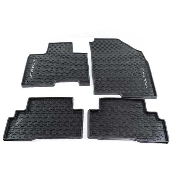 Rubber floor mats KIA Sportage Hybrid NQ5 black 4-piece set Genuine KIA