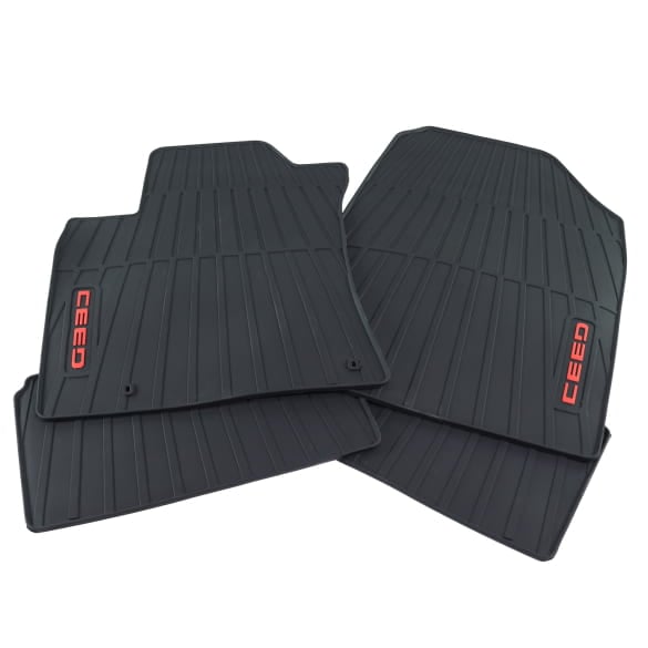 Rubber floor mats KIA Ceed CD black 4-piece set Genuine KIA