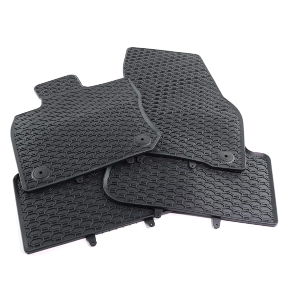 Rubber floor mats Plus VW Tiguan 3 CT1 4-piece black Genuine Volkswagen