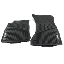 Rubber floor mats set 2-piece front A4 Genuine Audi | 8W1061501 041