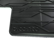 Rubber floor mats KIA Picanto TA black 4-piece set Genuine KIA | 1Y131ADE00