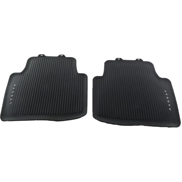 Rubber floor mats rear Passat B9 2-piece black Genuine VW | 3J0061512 82V