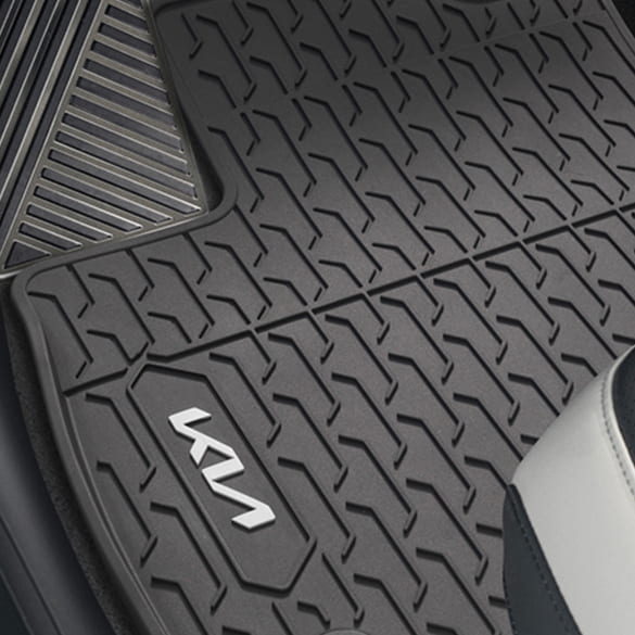 Rubber floor mats KIA EV3 black 4-piece set Genuine KIA