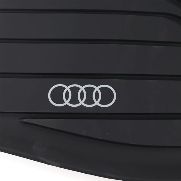 Rubber floor mats Audi Q5 GU front 2-piece black | 8MB061501