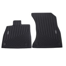 Rubber floor mats Audi Q5 GU front 2-piece black | 8MB061501
