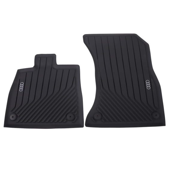 Rubber floor mats Audi Q5 GU front 2-piece black