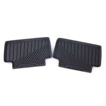 Rubber floor mats rear Audi Q6 e-tron black 2-piece | 85H061511 041