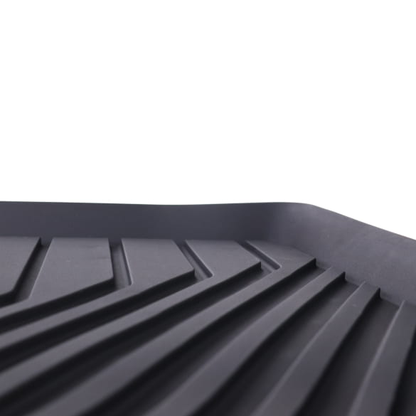 Rubber floor mats rear Audi Q6 e-tron black 2-piece | 85H061511 041