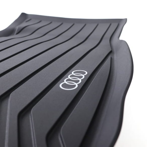 Rubber floor mats front Audi A6 C9 FN black 2-piece | 4P1061501