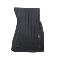 S-Line rubber floor mats front Audi Q6 e-tron black 2-piece | 4P1061501