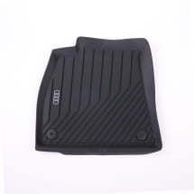 S-Line rubber floor mats front Audi Q6 e-tron black 2-piece | 4P1061501