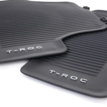 Rubber floor mats VW T-Roc A2 rear 2-piece black Genuine Volkswagen | 2GV061512 82V