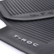 Rubber floor mats VW T-Roc A2 4-piece black Genuine Volkswagen | 2GV061500 82V