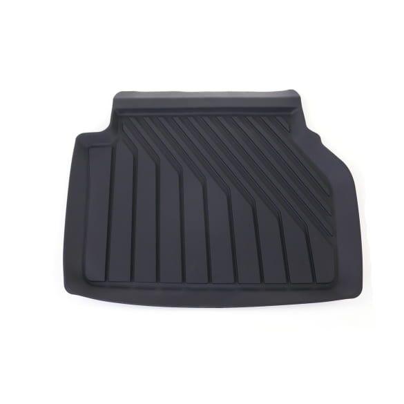 S-Line rubber floor mats rear Audi Q6 e-tron black 2-piece | 4P0061511