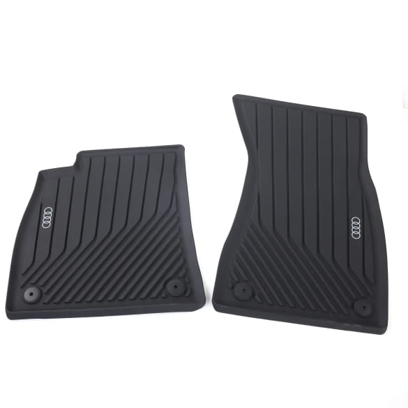 Rubber front floor mats Audi A5 B10 FU black 2-piece