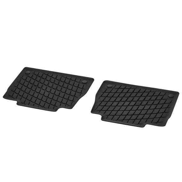 Rubber mats GLS X167 Dynamic Squares 2-piece rear | A1676807606 9G33
