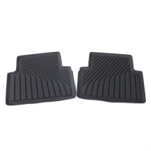 Rubber rear floor mats Audi A5 B10 FU black 2-piece | 8B3061511