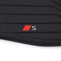 S-Line Rubber floor mats Audi Q5 GU front | 8MB061221A