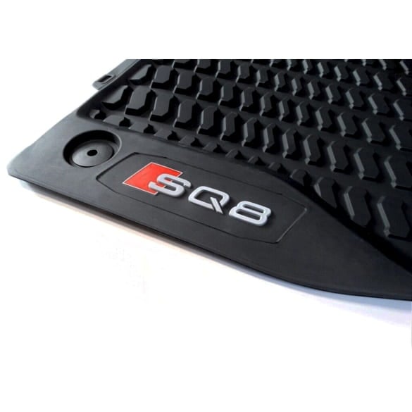 SQ8 rubber floor mats Audi Q8 4M 2-piece front black